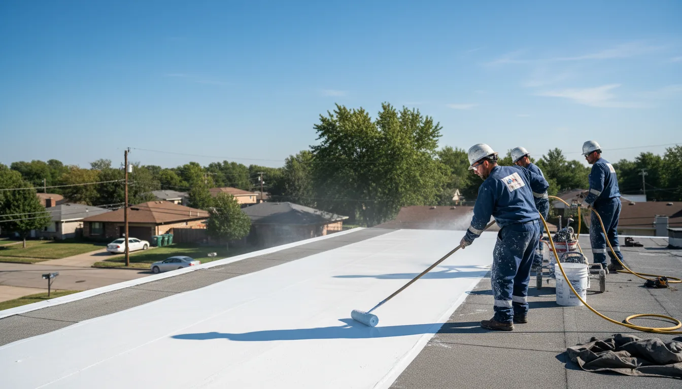 Commercial roof coating in New Albany, PA near me